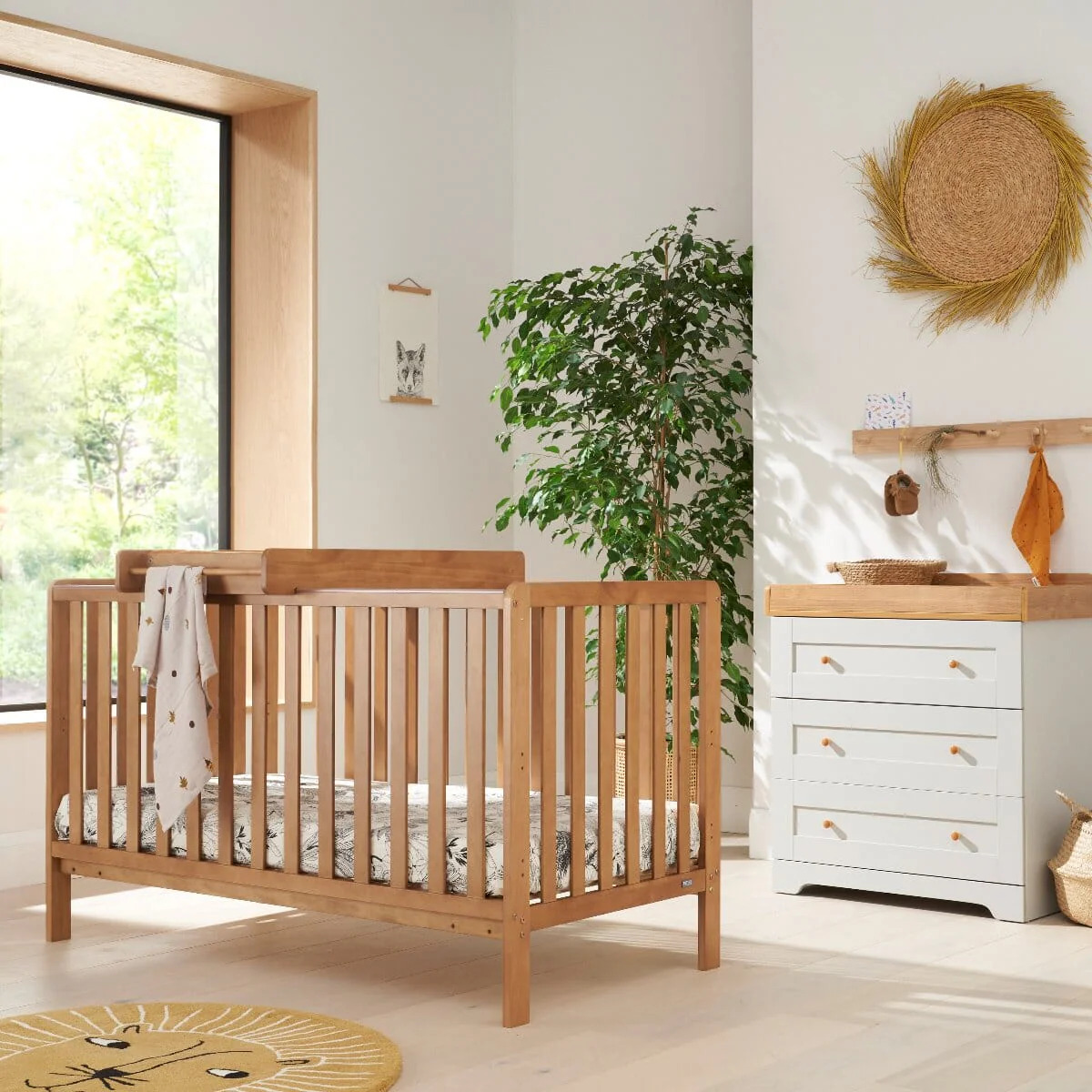 Malmo 2 pieces Nursery Set Oak Dove Grey 4