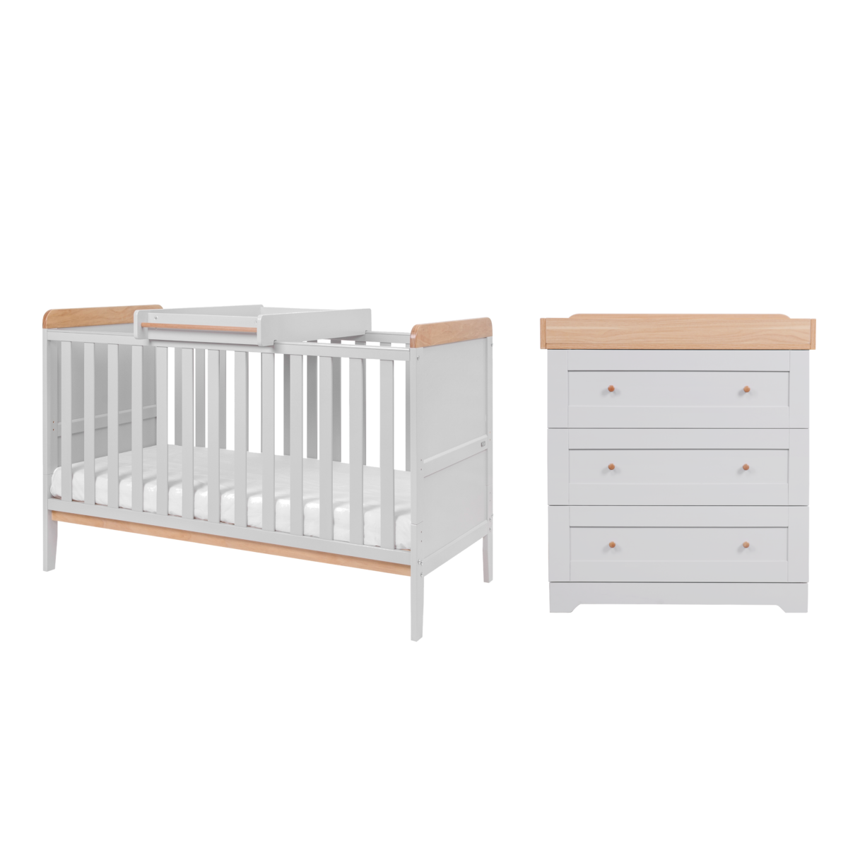 Tutti Bambini Cot Bed & Dresser Nursery Furniture Room Set