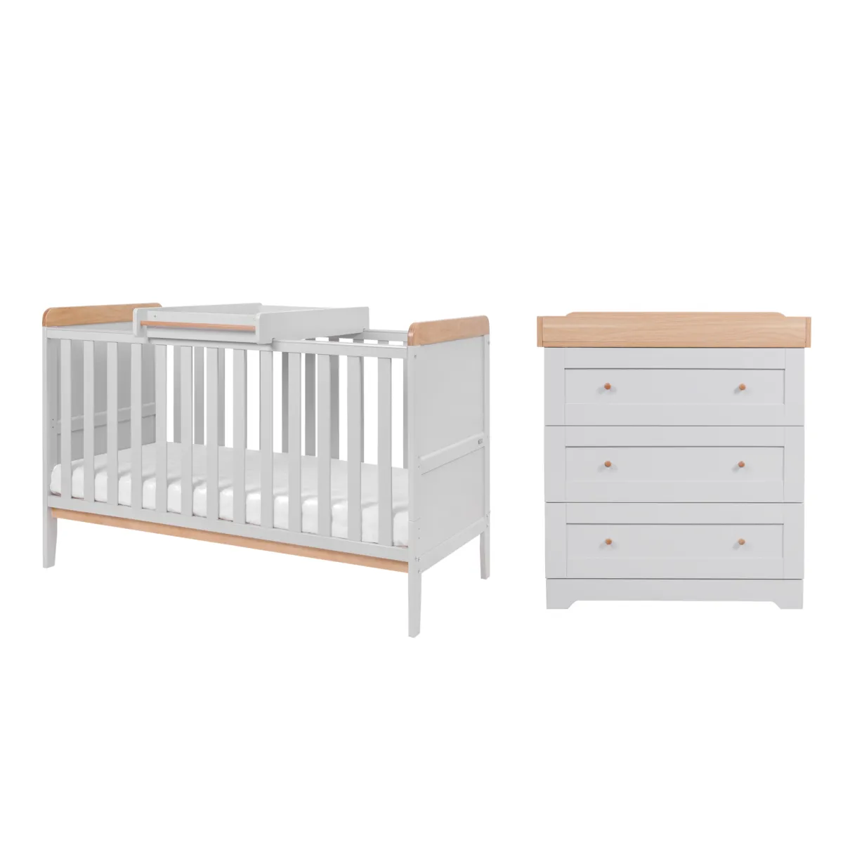 Tutti Bambini Rio 2 Piece Nursery Furniture Room Set Includes Cot Bed And Chest Changer