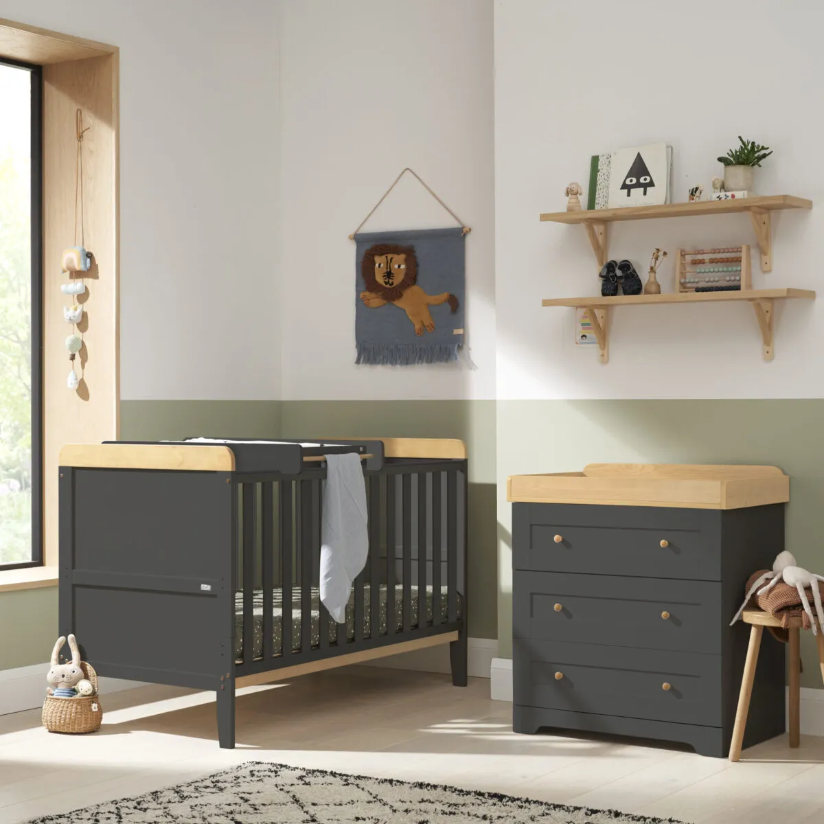 Tutti Bambini Rio 2 Piece Nursery Furniture Room Set Includes Cot Bed And Chest Changer - Image 2