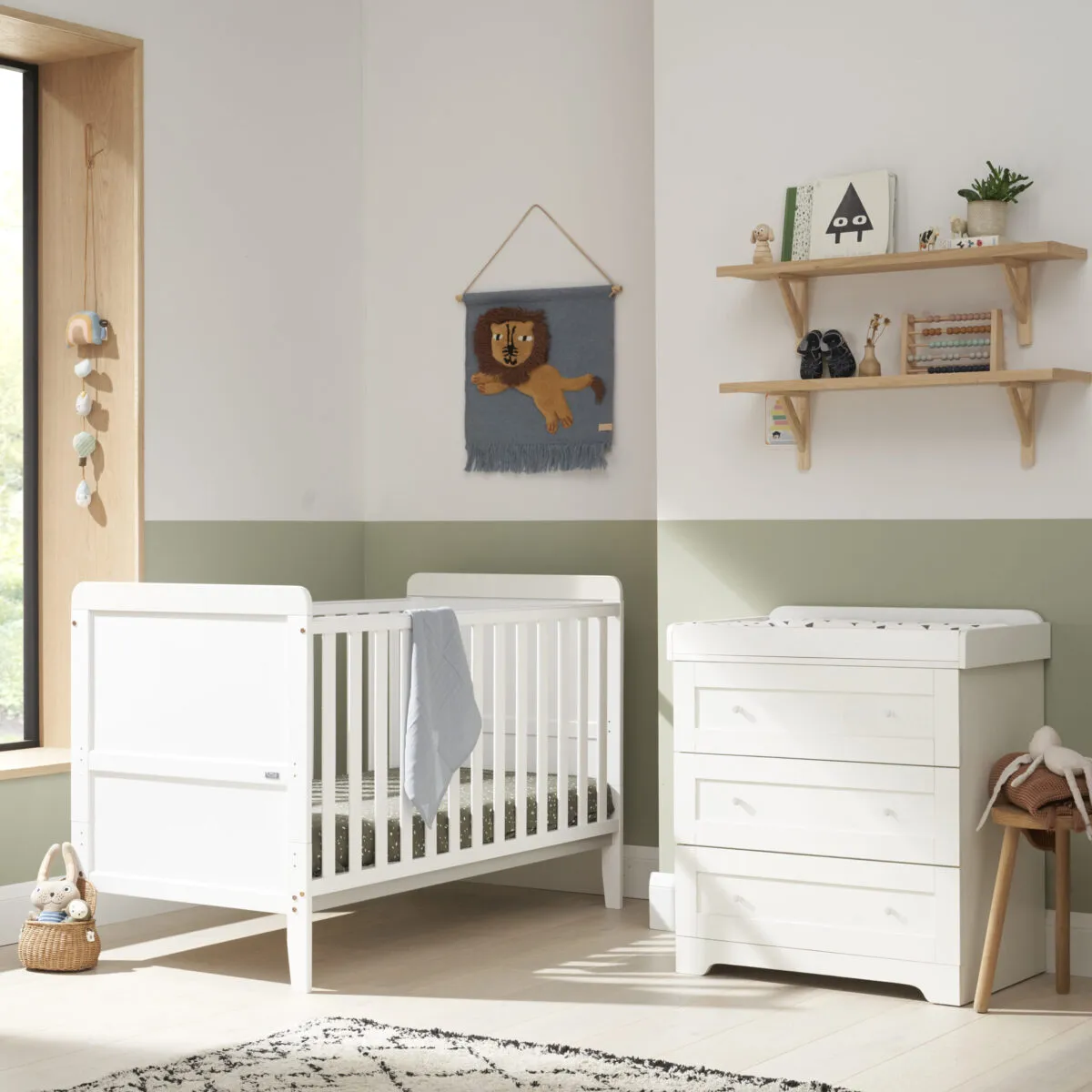 Tutti Bambini Rio 2 Piece Nursery Furniture Room Set Includes Cot Bed And Chest Changer - Image 4