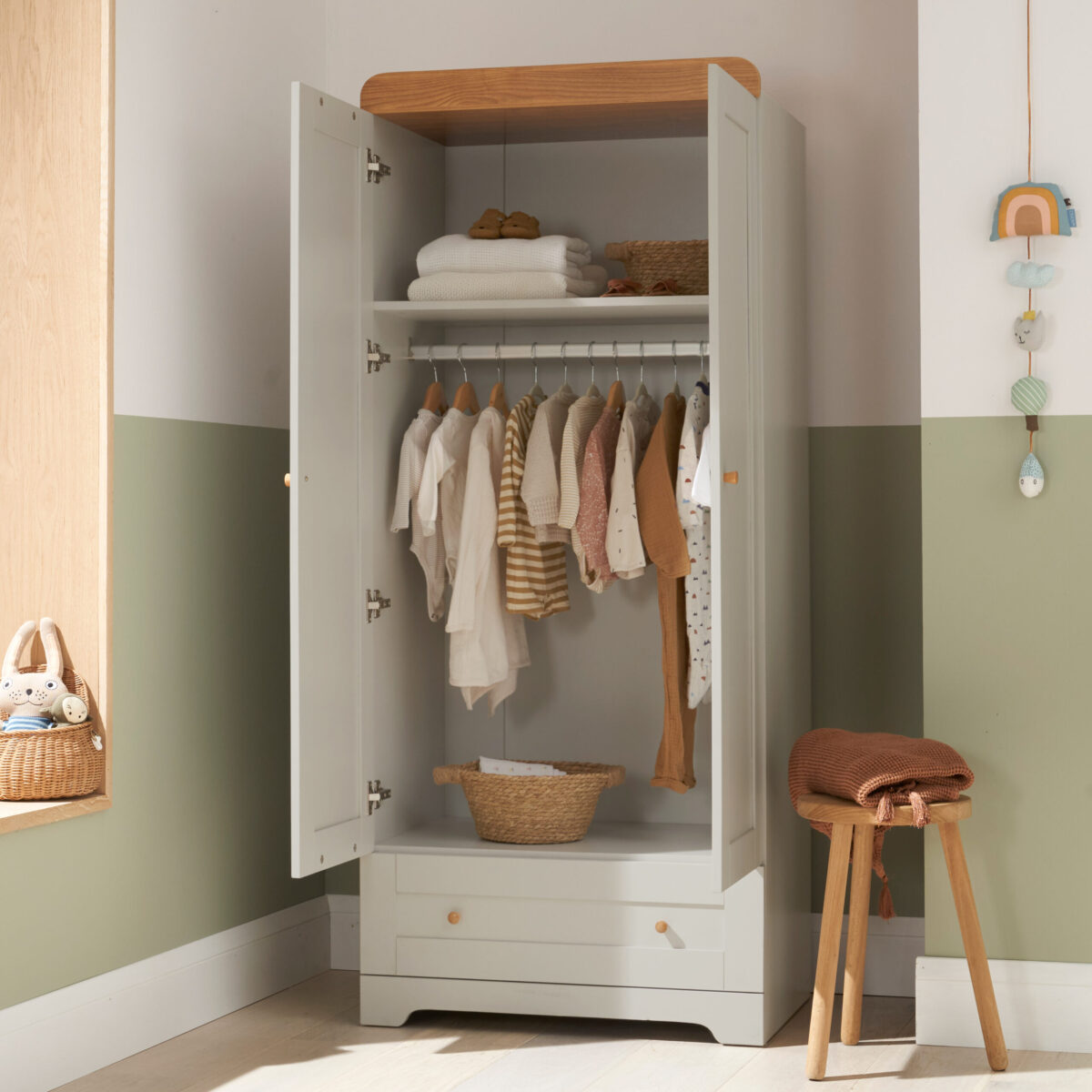 Tutti Bambini Rio 3 Piece Nursery Furniture Set Includes Cot Bed, Chest Changer And Wardrobe - Image 13