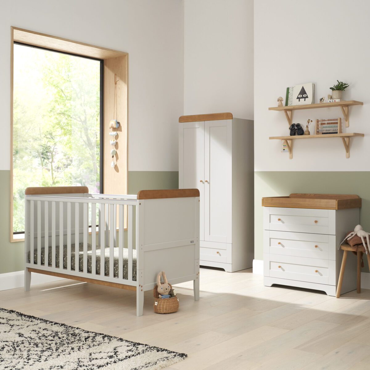 Tutti Bambini Rio 3 Piece Nursery Furniture Set Includes Cot Bed, Chest Changer And Wardrobe - Image 12