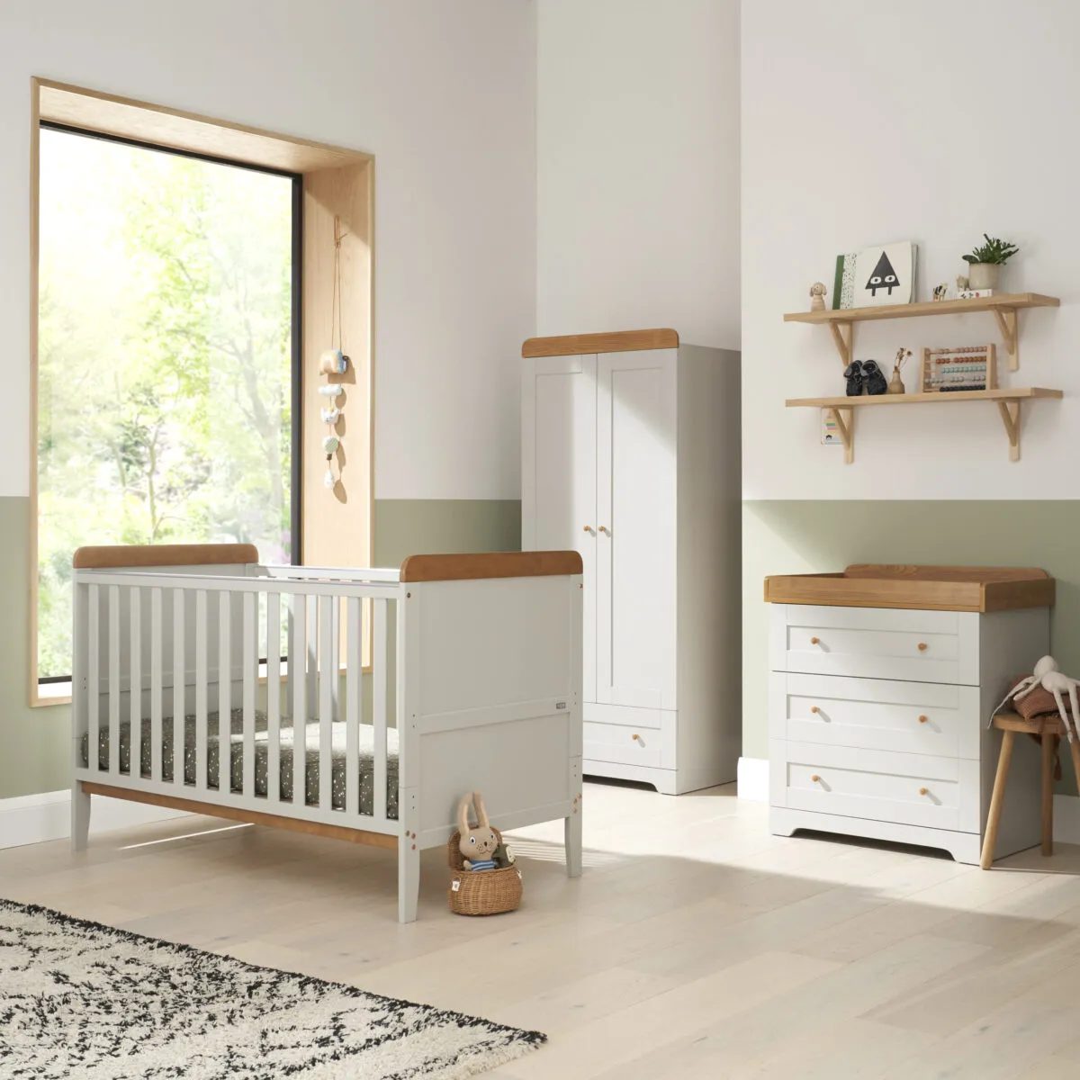 Tutti Bambini Rio 3 Piece Nursery Furniture Set Includes Cot Bed, Chest Changer And Wardrobe - Image 12