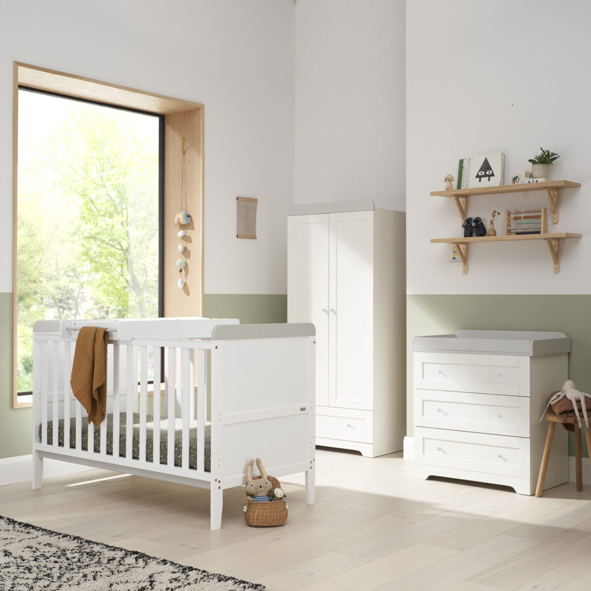 Tutti Bambini Rio 3 Piece Nursery Furniture Set Includes Cot Bed, Chest Changer And Wardrobe - Image 7