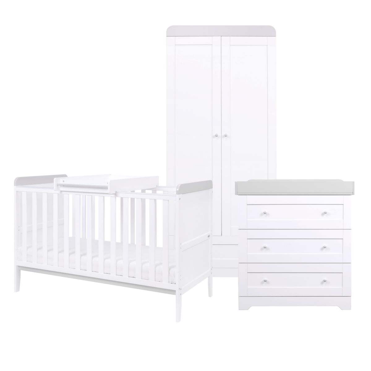 Tutti Bambini Rio 3 Piece Nursery Furniture Set Includes Cot Bed, Chest Changer And Wardrobe - Image 16