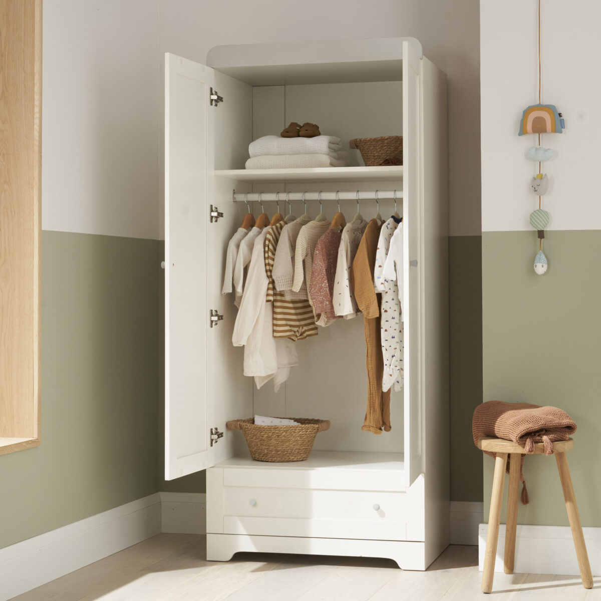 Tutti Bambini Rio 3 Piece Nursery Furniture Set Includes Cot Bed, Chest Changer And Wardrobe - Image 3