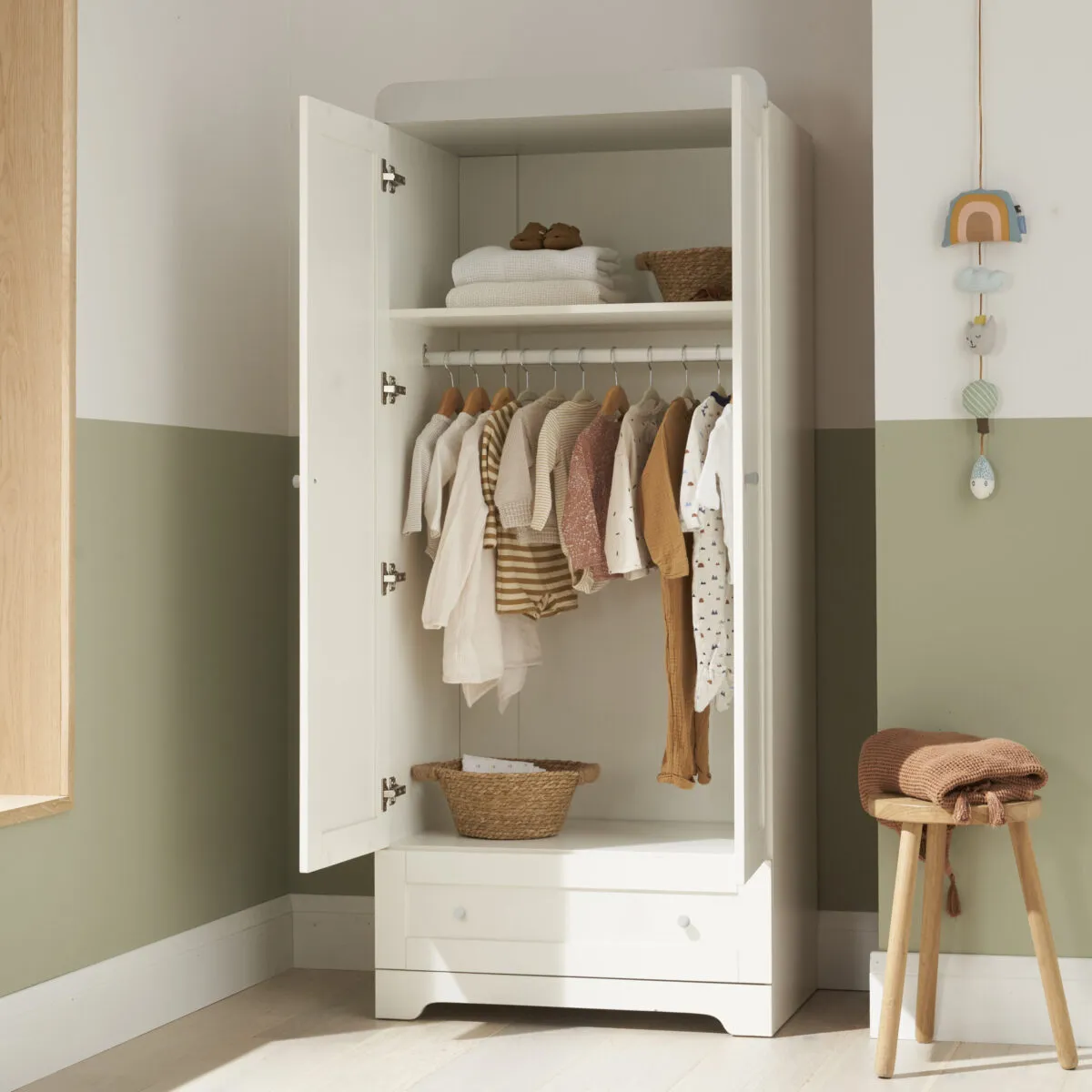 Tutti Bambini Rio 3 Piece Nursery Furniture Set Includes Cot Bed, Chest Changer And Wardrobe - Image 3