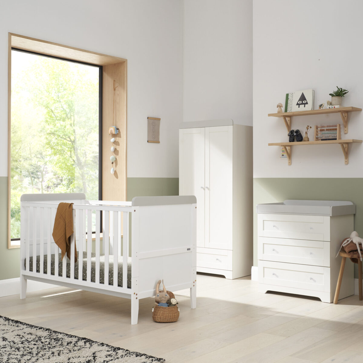 Tutti Bambini Rio 3 Piece Nursery Furniture Set Includes Cot Bed, Chest Changer And Wardrobe - Image 2
