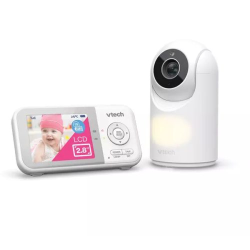 VTech VM3263 2.8" Pan & Tilt Video Baby Monitor with Night Light | Stay Connected & Reassured