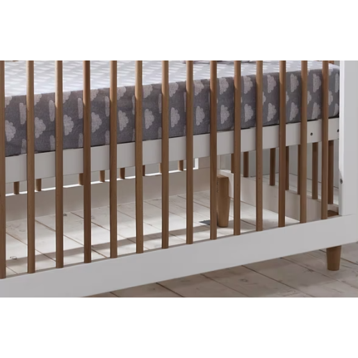 Tutti Bambini Siena 3 in 1 Cot Bed - White & Beech - Image 6