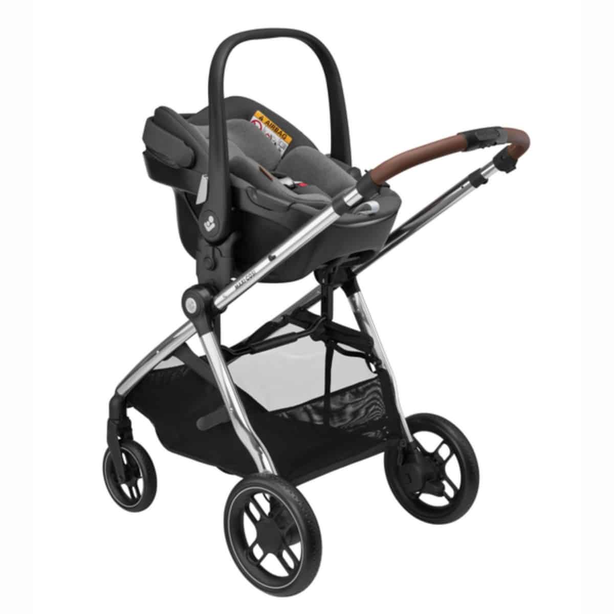 Maxi Cosi Zelia Luxe Travel System Bundle with ISOFIX Base Olivers BabyCare