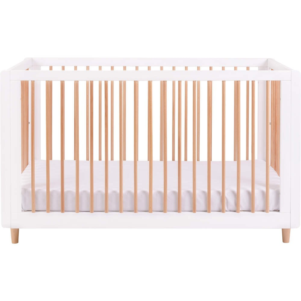 Tutti Bambini Siena 3 in 1 Cot Bed - White & Beech