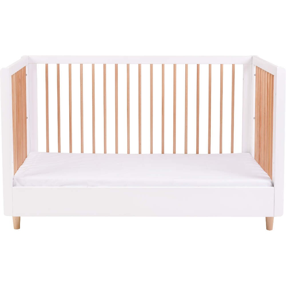 Tutti Bambini Siena 3 in 1 Cot Bed - White & Beech - Image 2