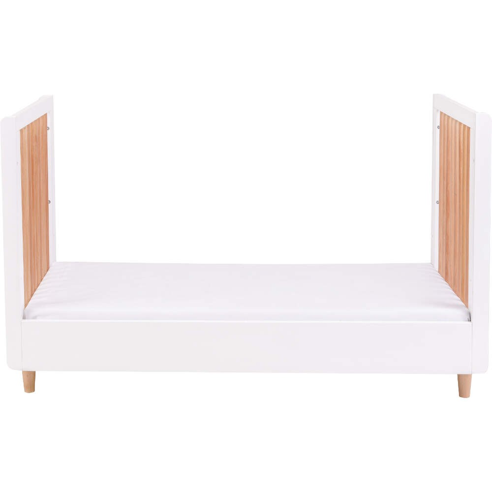 Tutti Bambini Siena 3 in 1 Cot Bed - White & Beech - Image 3