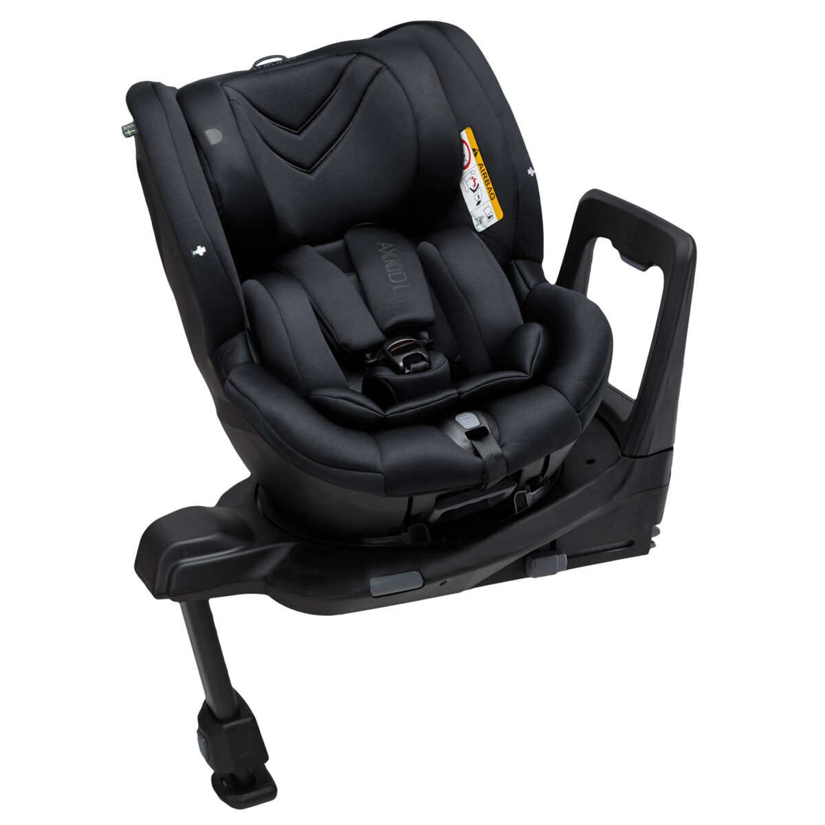Axkid black car seat on Isofix base main