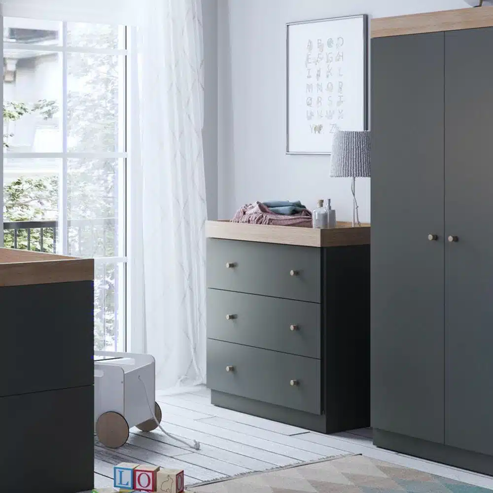 Wardrobe and changing unit set cheap