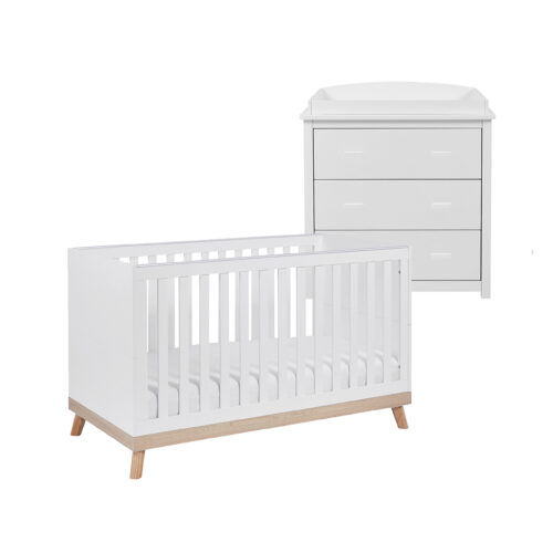 Babymore Mona 2 Piece Universal Nursery Furniture Set