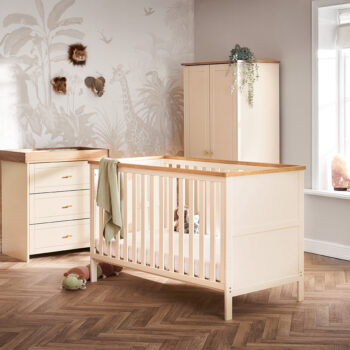 Mia 3 Piece Cotbed, Dresser & Wardrobe - White – Mamas & Papas UK