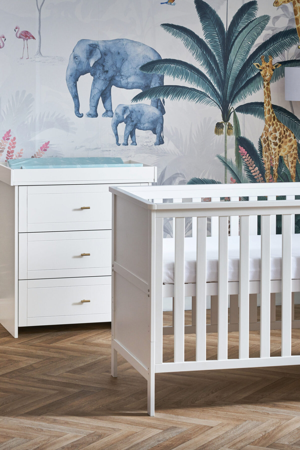 Obaby Evie 2 Piece Nursery Furniture Room Set + Cot Bed & Changing Unit - Image 8
