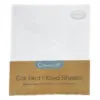 callowesse white cot bed sheets 2 pack