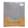 callowesse grey fitted sheets 2 pack cot