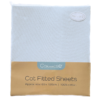 2 pack fitted cot sheets sky