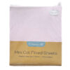 callowesse 2 pack mini cot sheets pink