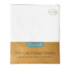 white 2 pack callowesse mini cot sheets