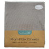 callowesse grey pram sheets 2 pack