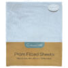 2 pack fitted pram sheets sky