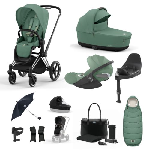 PRIAM-Chrome-Black-Frame-Leaf-Green-1