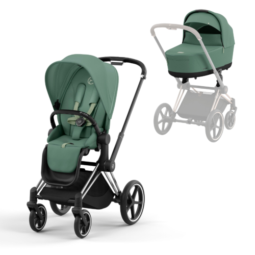 Cybex PRIAM Pushchair and Carrycot 2023 - Leaf Green