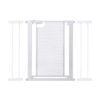 Callowesse Narrow Metal Mesh Child & Pet Pressure Fit Safety Gate | 90-97cm x H76cm Bundle including 2x 14cm Extension | Suitable for Doors and Stairs White