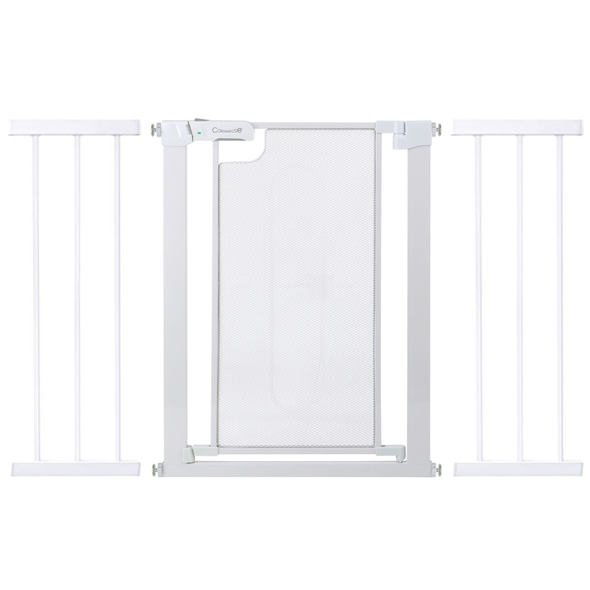 Callowesse Metal Mesh Safety Gate Bundle - Glacial White (104-111cm)