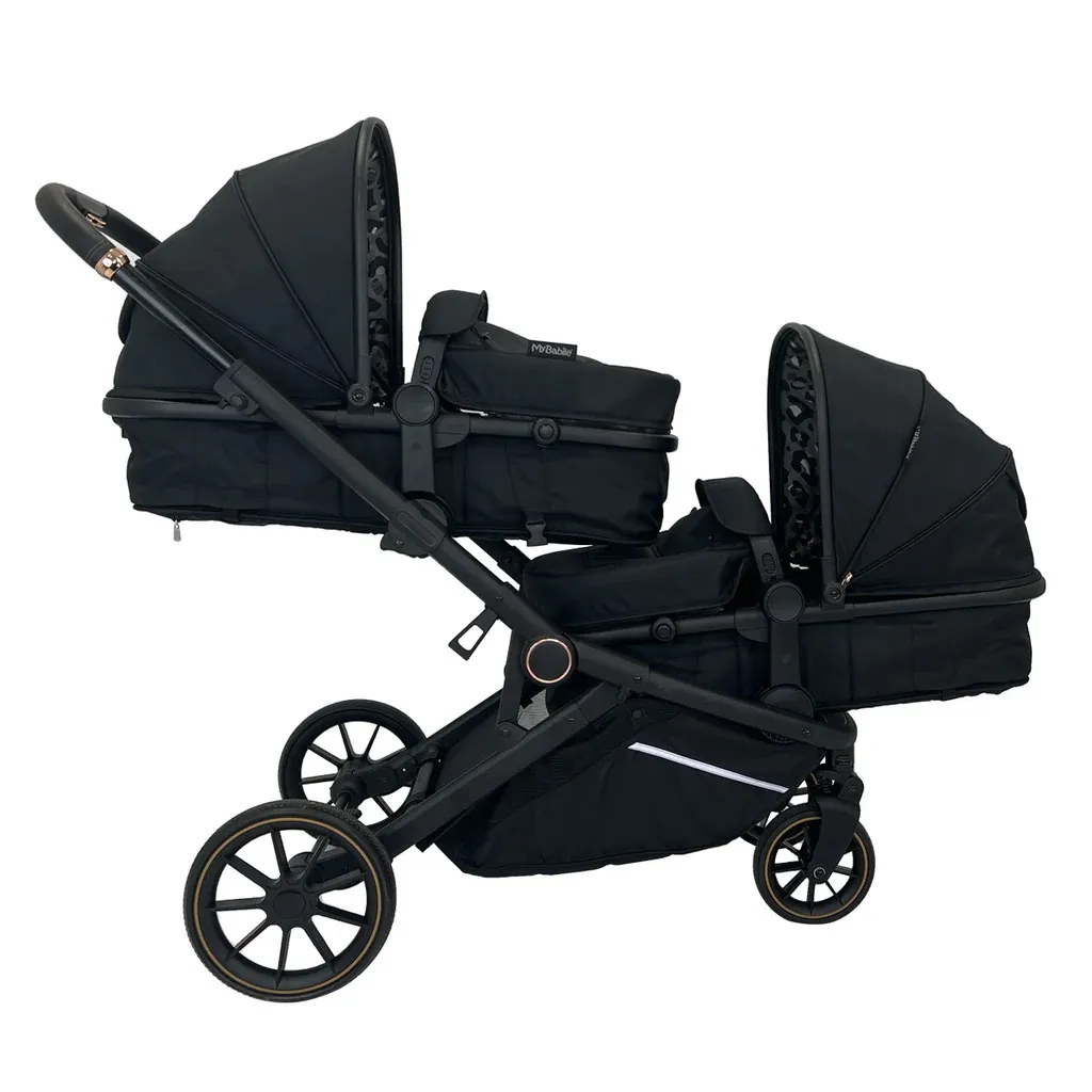 My Babiie MB33 Tandem Pushchair Dani Dyer Black Leopard