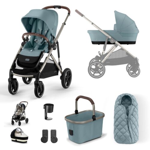 Cybex Gazelle S Pushchair & Carrycot 9 Piece Bundle