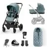 Cybex Balios S Lux Pushchair & Carrycot Travel System - Stormy Blue bundle