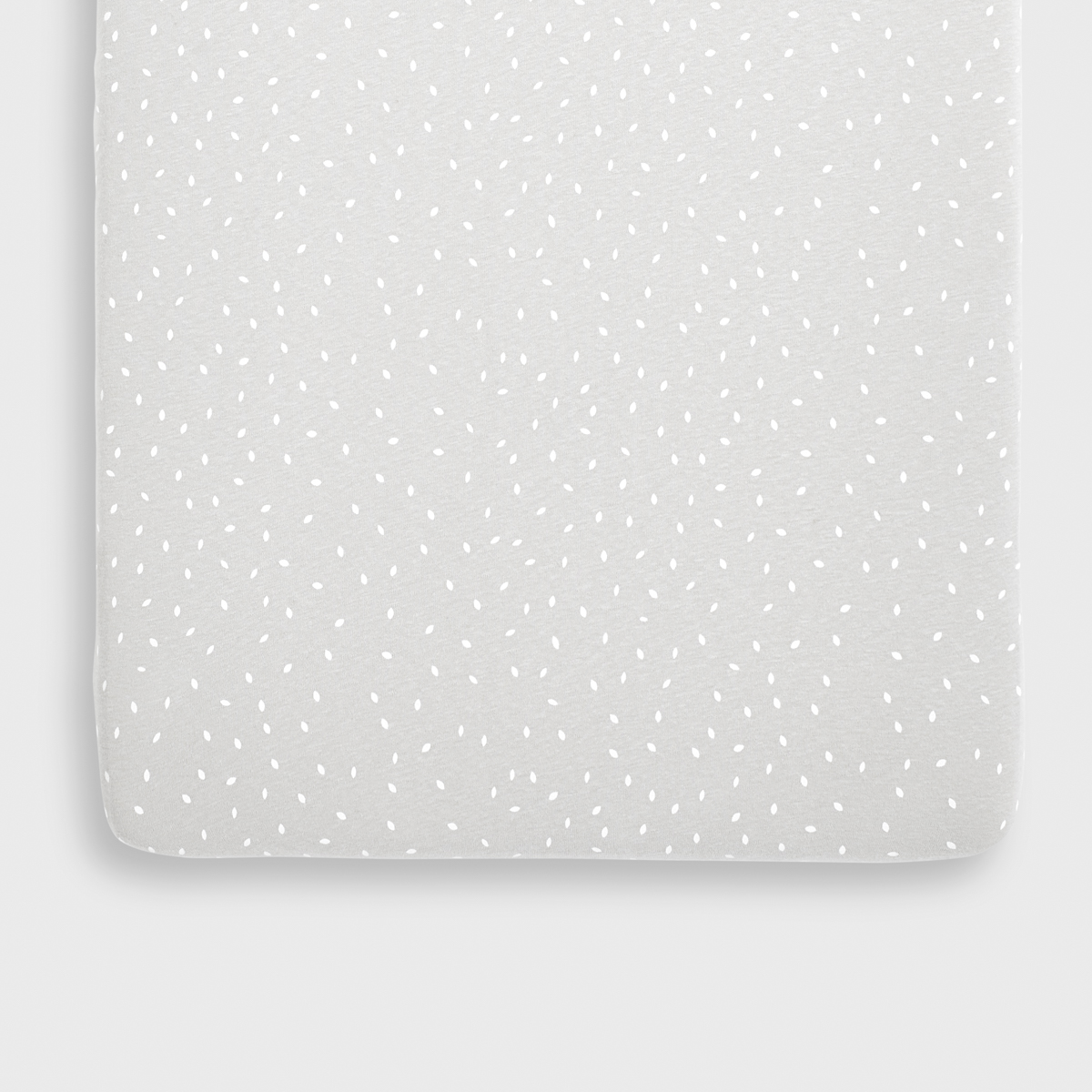 The Little Green Sheep Organic Crib Fitted Sheet - Dove Rice from Olivers Baby Care