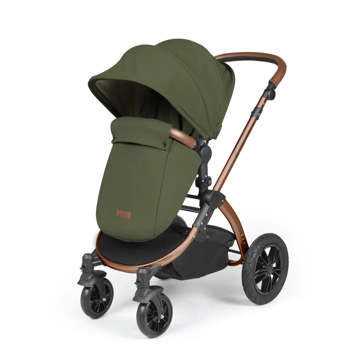 Ickle Bubba Stomp Luxe 3in1 Travel System and ISOFIX Base - Woodland - Image 4