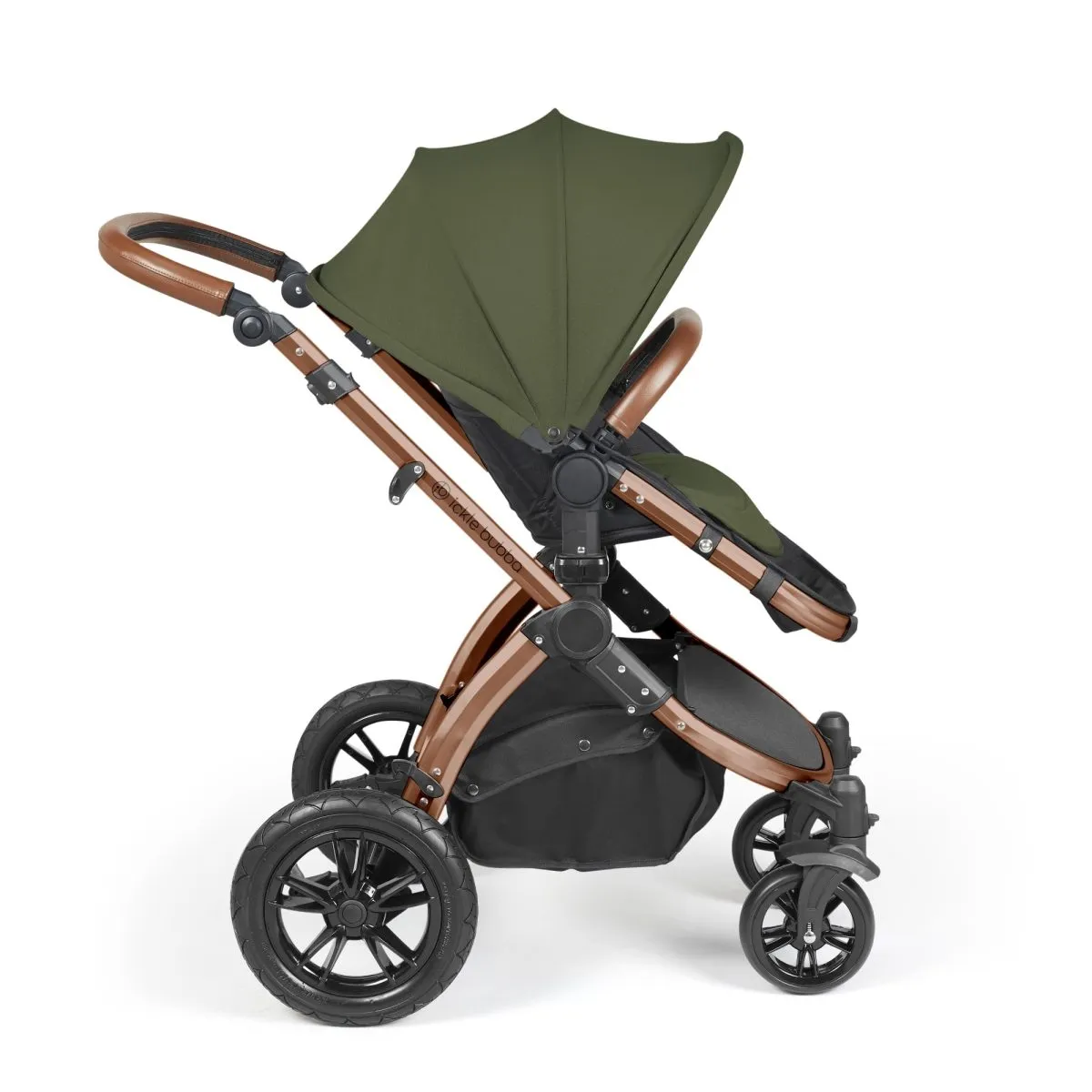 Ickle Bubba Stomp Luxe 3in1 Travel System and ISOFIX Base - Woodland - Image 9