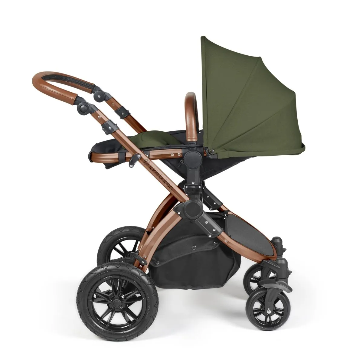Ickle Bubba Stomp Luxe 3in1 Travel System and ISOFIX Base - Woodland - Image 8