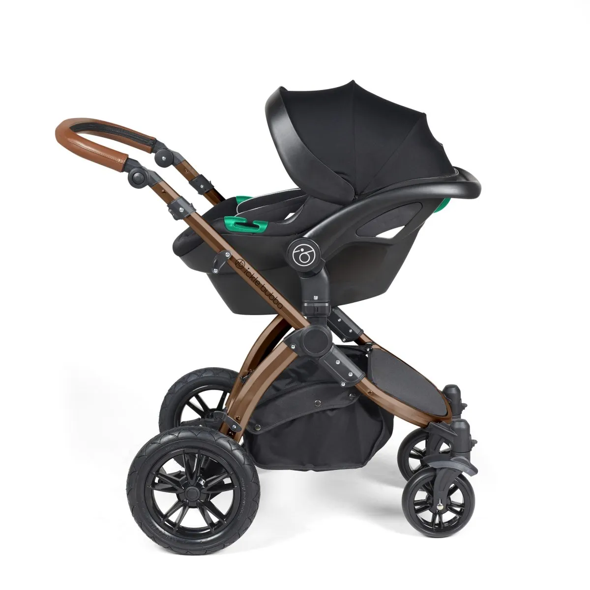 Ickle Bubba Stomp Luxe 3in1 Travel System and ISOFIX Base - Woodland - Image 7