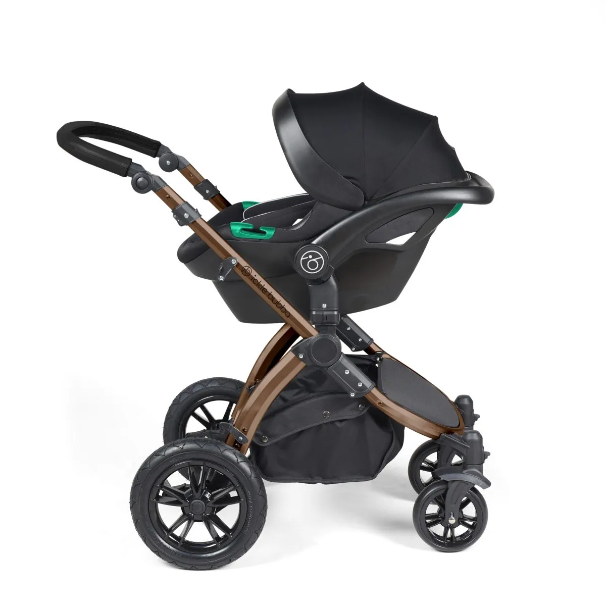 Ickle Bubba Stomp Luxe 3in1 Travel System and ISOFIX Base - Woodland - Image 37