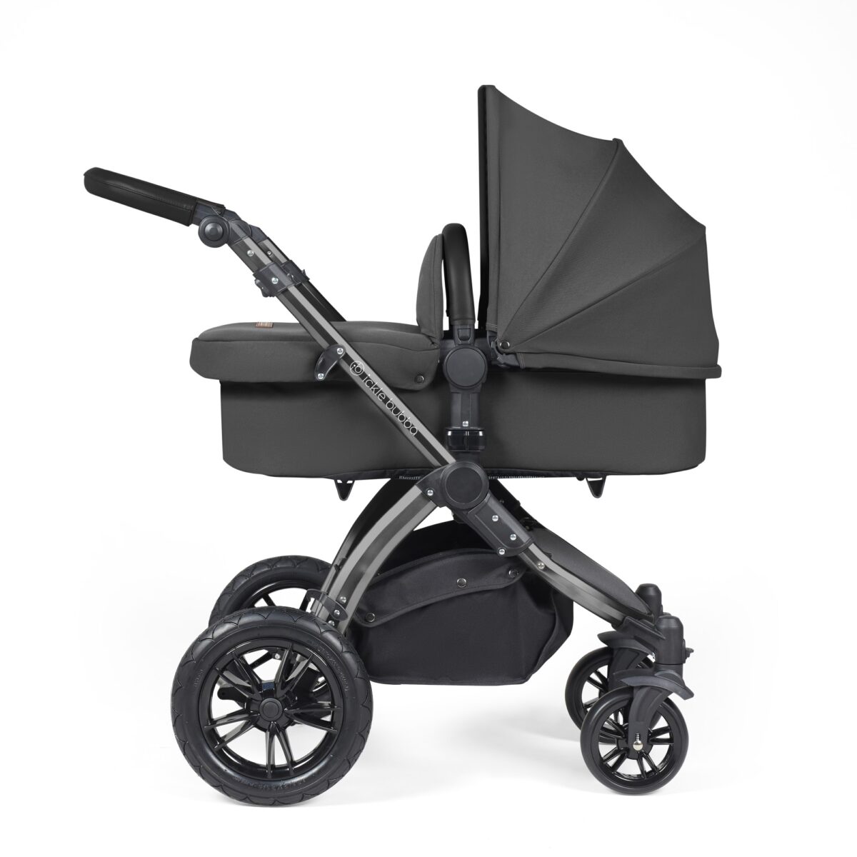 Ickle Bubba Stomp Luxe 3in1 Travel System and ISOFIX Base- Charcoal Grey - Image 4