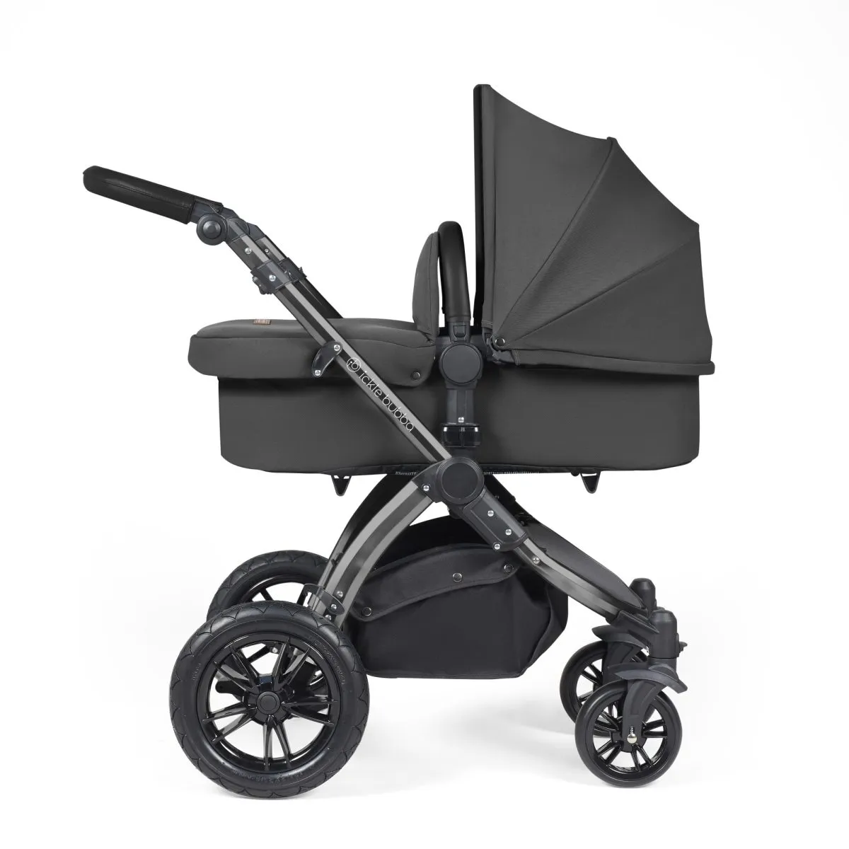 Ickle Bubba Stomp Luxe 3in1 Travel System and ISOFIX Base- Charcoal Grey - Image 4