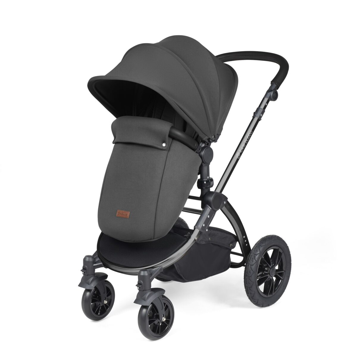 Ickle Bubba Stomp Luxe 3in1 Travel System and ISOFIX Base- Charcoal Grey - Image 8