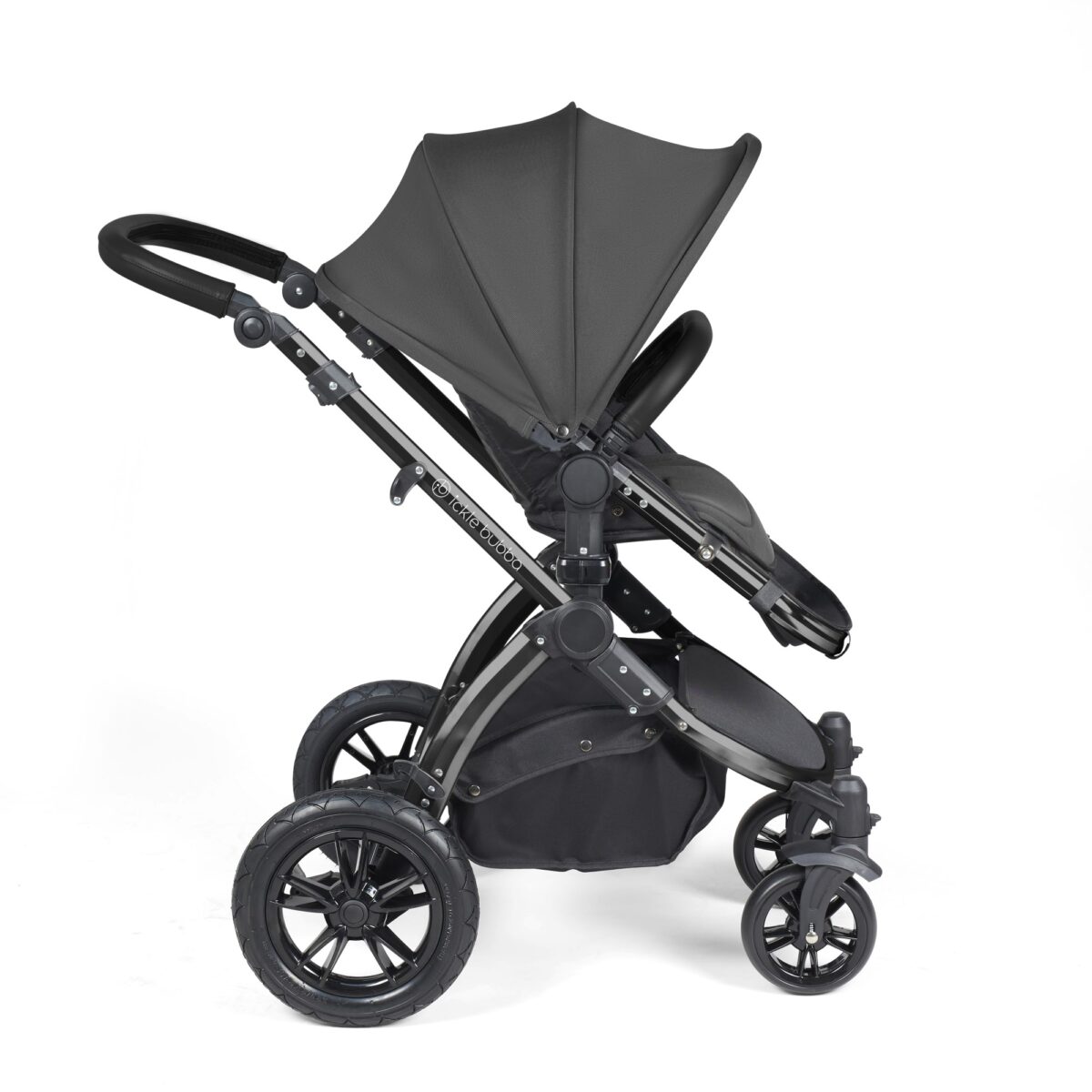 Ickle Bubba Stomp Luxe 3in1 Travel System and ISOFIX Base- Charcoal Grey - Image 7