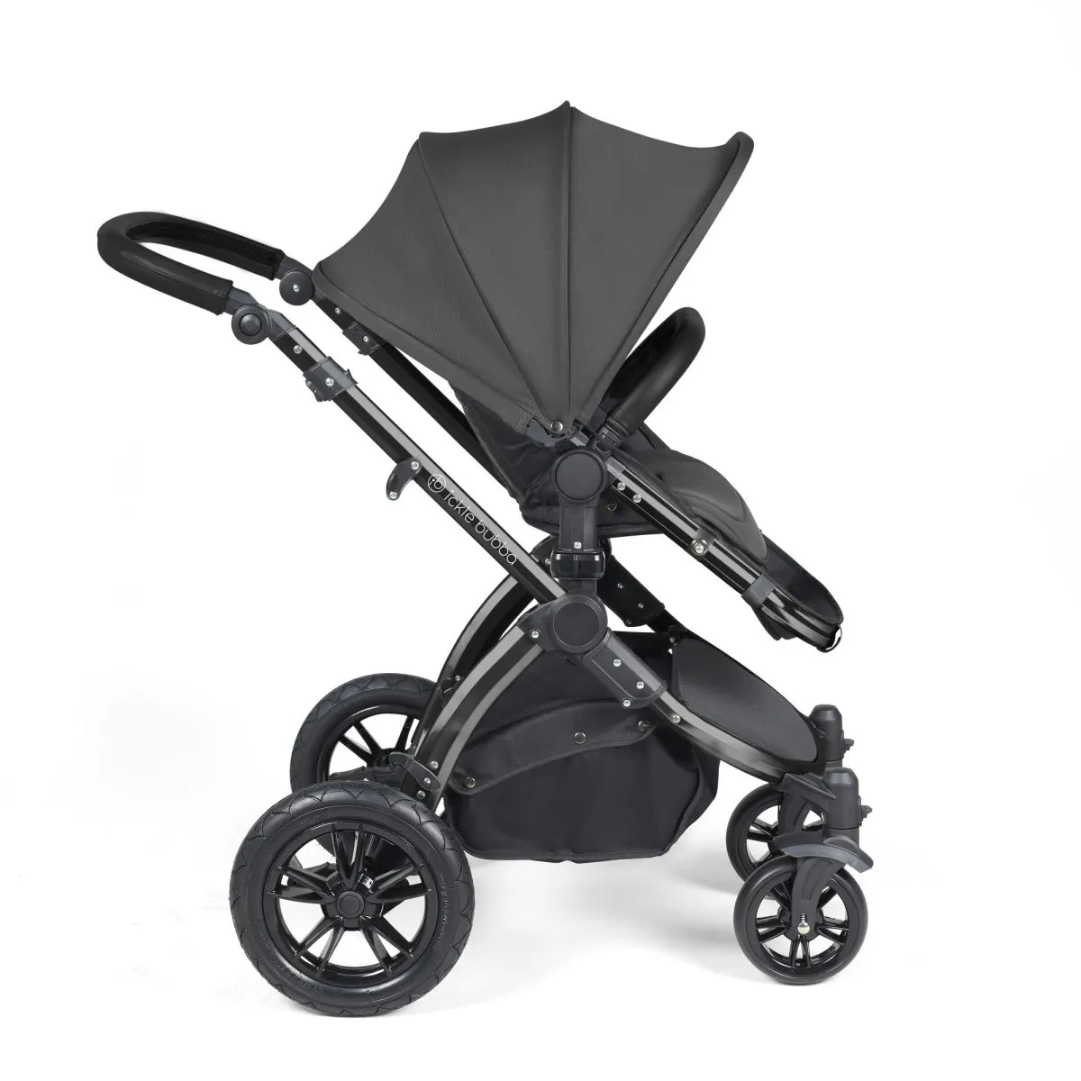 Ickle Bubba Stomp Luxe 3in1 Travel System and ISOFIX Base- Charcoal Grey - Image 7