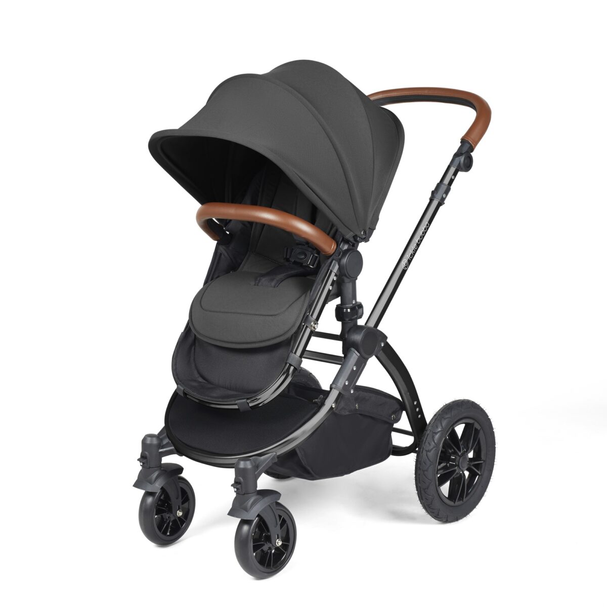 Ickle Bubba Stomp Luxe 3in1 Travel System and ISOFIX Base- Charcoal Grey - Image 15